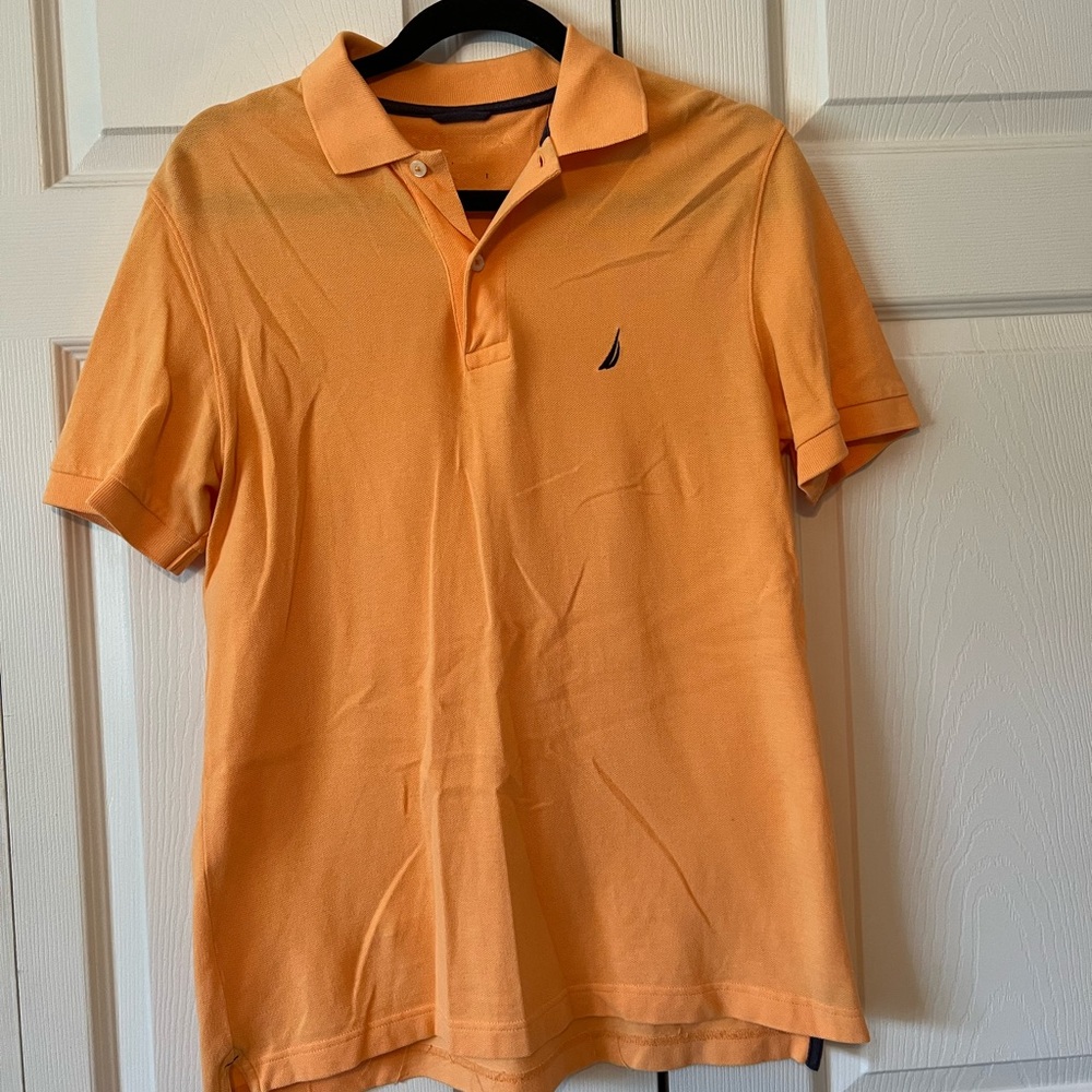 Nautica unisex orange polo shirt
